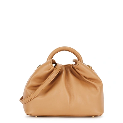 Shop Elleme Dumpling Small Camel Leather Cross-body Bag