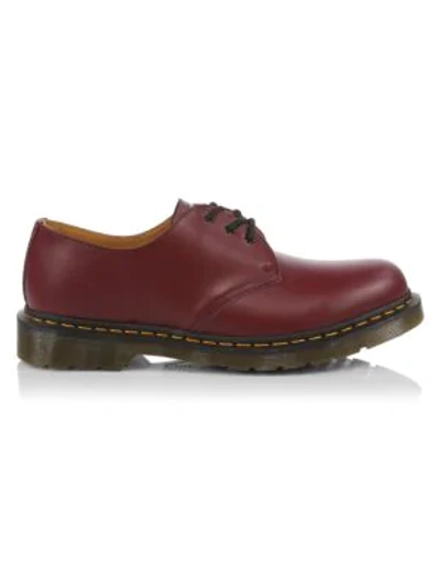 Shop Dr. Martens 1461 Leather Shoes In Cherry Red