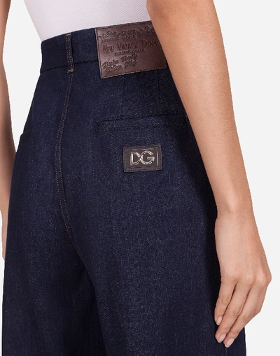 Shop Dolce & Gabbana Flared Denim Jeans In Blue