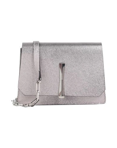 Shop Gianni Chiarini Cross-body Bags In Dove Grey