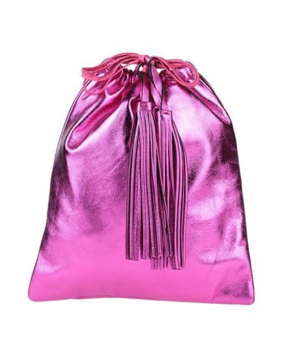 Shop Attico Handbags In Fuchsia