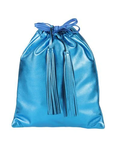 Shop Attico Handbags In Bright Blue