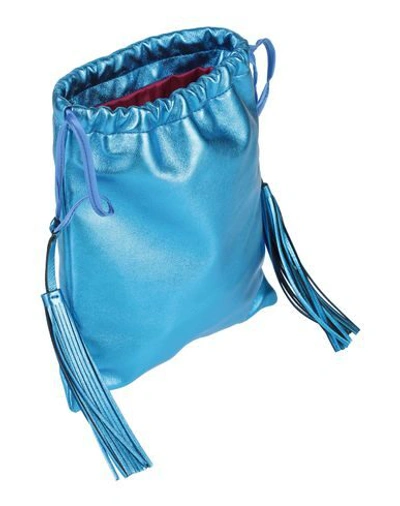 Shop Attico Handbags In Bright Blue