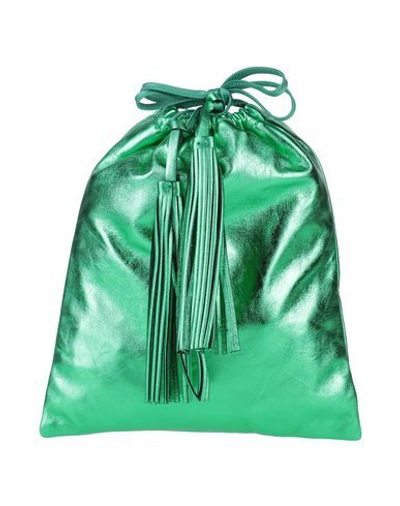 Shop Attico Handbags In Green
