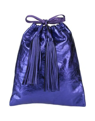 Shop Attico Handbags In Purple