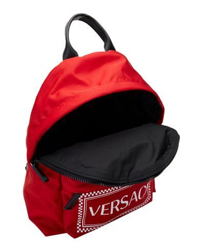 Shop Versace Backpacks In Red