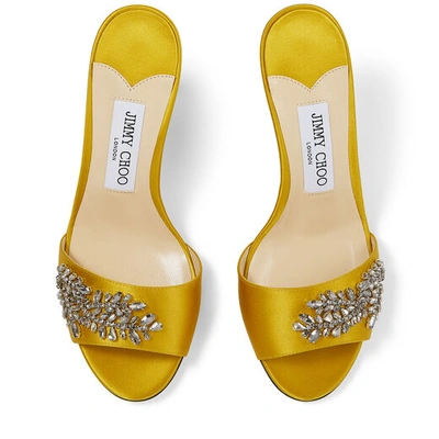 Shop Jimmy Choo Stacey 85 In Yellow