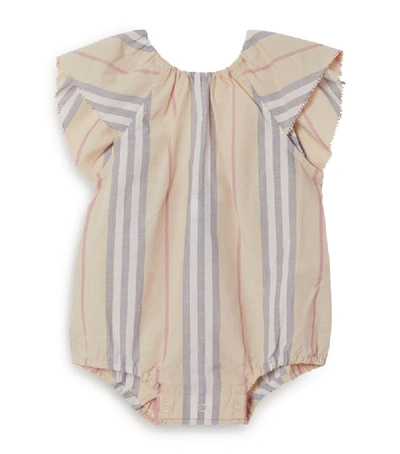 Shop Burberry Kids Icon Stripe Bodysuit (1-18 Months)