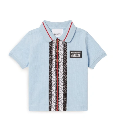 Shop Burberry Kids Icon Stripe Polo Shirt (6-24 Months)