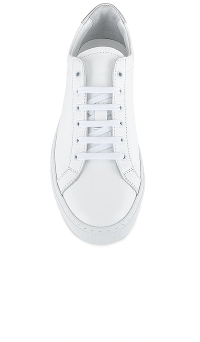 Shop Common Projects Retro Low Sneaker In White & Silver