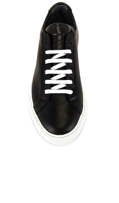 Shop Common Projects Achilles Low White Sole Sneaker In Black