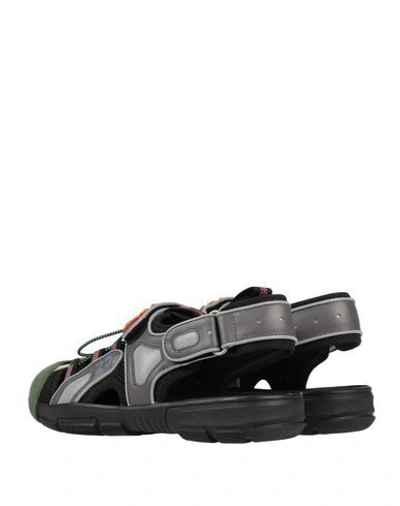 Shop Gucci Sandals In Lead