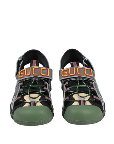 Shop Gucci Sandals In Lead
