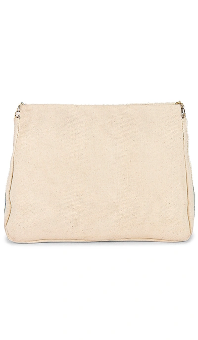 Shop House Of Harlow 1960 X Revolve Doria Clutch In Natural & Green