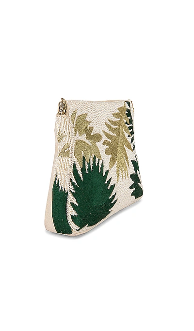 Shop House Of Harlow 1960 X Revolve Doria Clutch In Natural & Green
