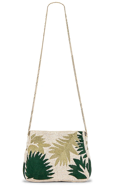 Shop House Of Harlow 1960 X Revolve Doria Clutch In Natural & Green