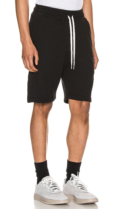 John Elliott Crimson Straight-leg Track Shorts In Black
