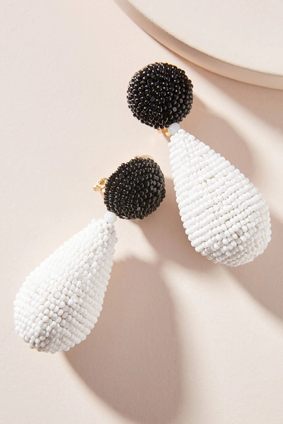 Shop Sachin & Babi Alena Clip-on Earrings In White