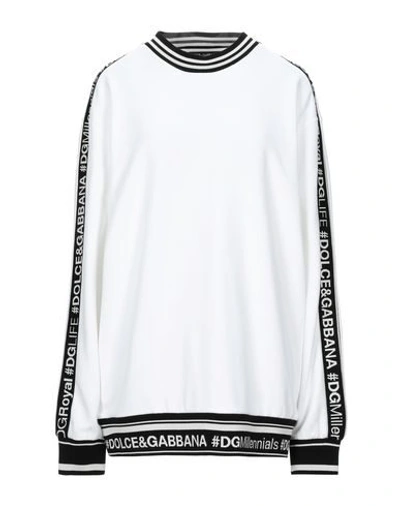 Shop Dolce & Gabbana Sweatshirt In White