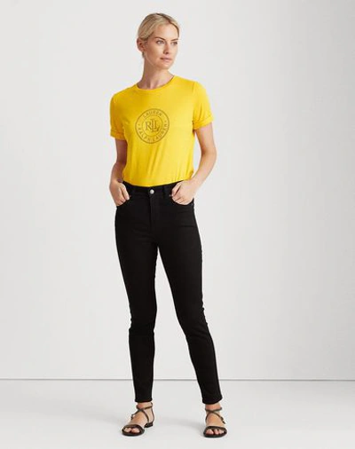 Shop Lauren Ralph Lauren T-shirt In Yellow