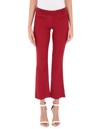 Shop Frankie Morello Woman Pants Brick Red Size 4 Hemp, Viscose