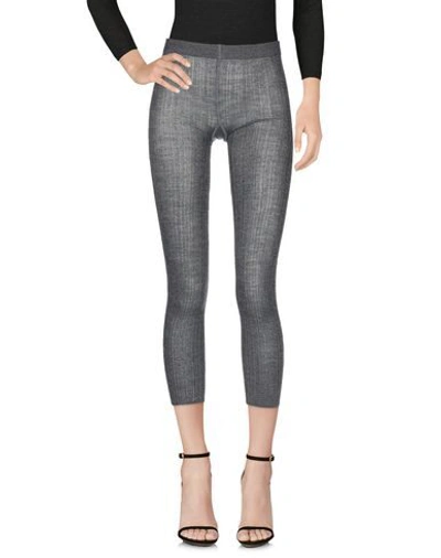 Shop Miu Miu Leggings In Lead