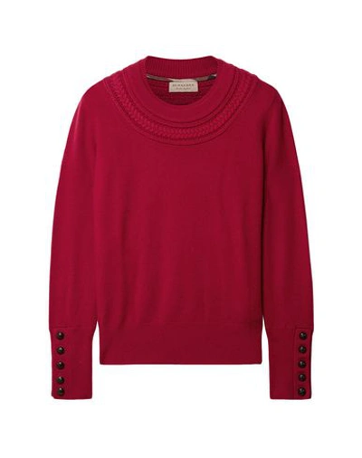 Shop Burberry Sweaters In Red