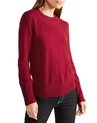 Shop Burberry Sweaters In Red