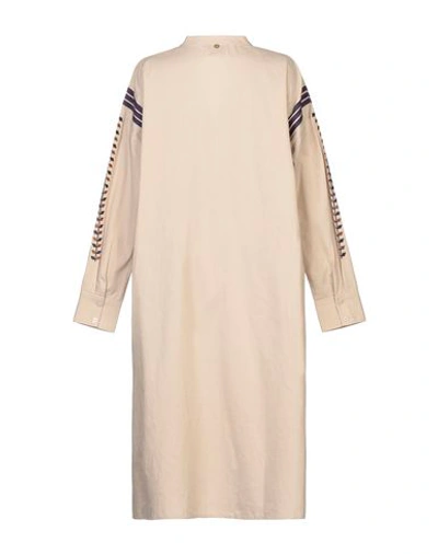 Shop Antik Batik Knee-length Dresses In Dove Grey