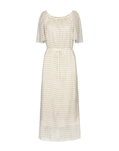 Shop Calvin Klein 3/4 Length Dresses In Ivory