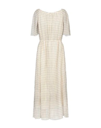 Shop Calvin Klein 3/4 Length Dresses In Ivory