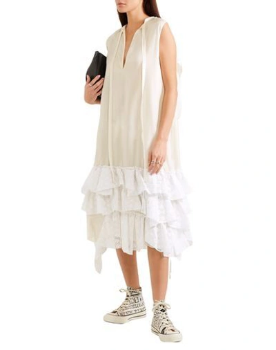 Jw Anderson Midi Dress In White