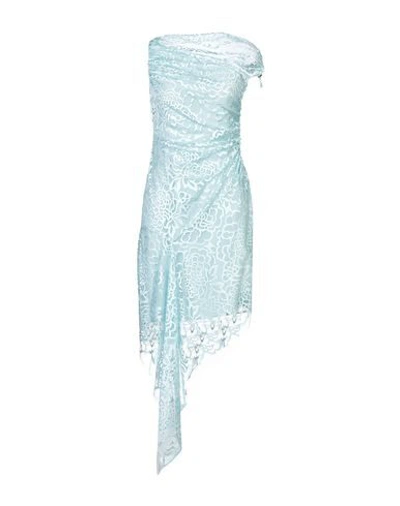 Shop Peter Pilotto Woman Mini Dress Sky Blue Size 6 Polyamide