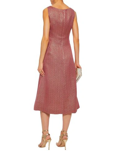 Shop J Mendel 3/4 Length Dresses In Pastel Pink