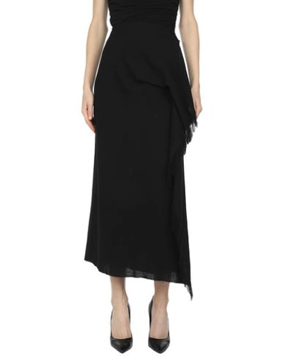 Shop Ivan Grundahl Midi Skirts In Black