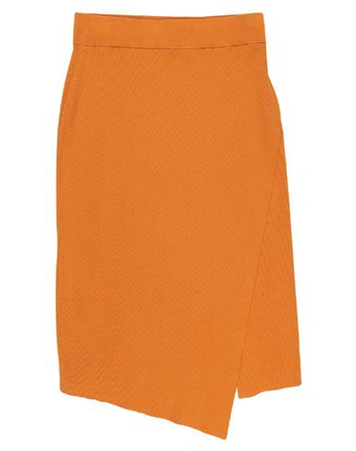 Shop A.l.c 3/4 Length Skirts In Orange