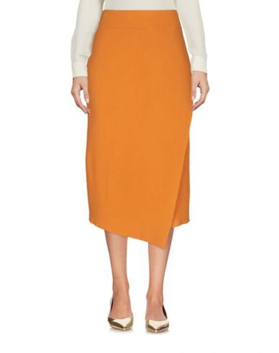 Shop A.l.c 3/4 Length Skirts In Orange