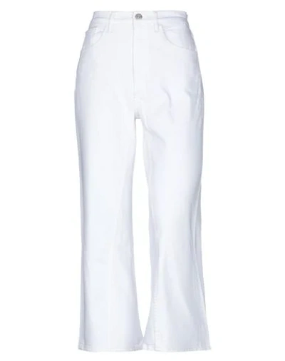 Shop 3x1 Woman Jeans White Size 31 Cotton, Elastane