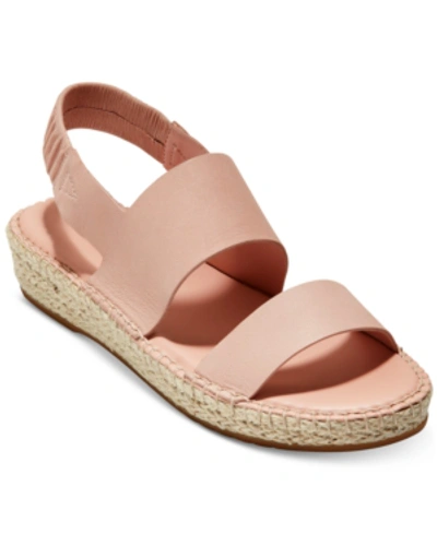 Shop Cole Haan Cloudfeel Espadrille Sandals In Pink