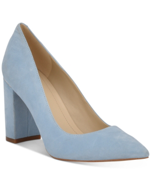 marc fisher blue suede pumps