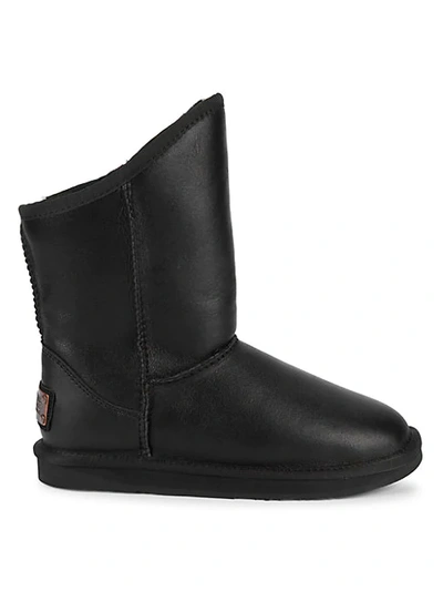 Shop Australia Luxe Collective Cozy Short Sheepskin Boots In Black