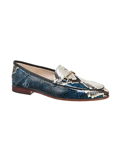 Shop Sam Edelman Loraine Leather Loafers In Blue