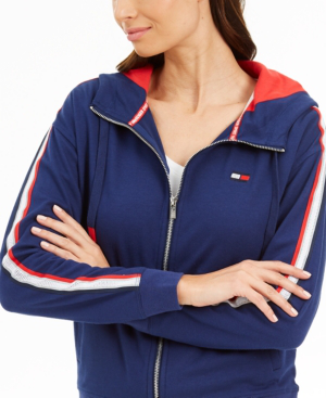 tommy hilfiger zip hoodie women's