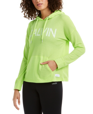 calvin klein logo hoodie women's