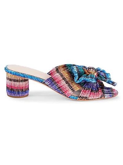 Shop Loeffler Randall Women's Emilia Rainbow Pleated Sandals