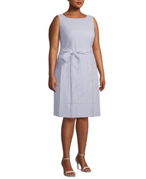 plus size seersucker dress