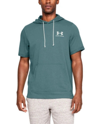 Under Armour Men's Sportstyle Terry Short Sleeve Hoodie In Cordova Red |  ModeSens