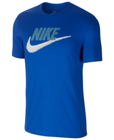 Shop Nike Men's Sportswear Logo T-shirt In Game Royal/cerulean Blue