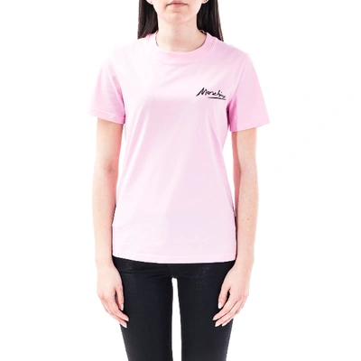 Shop Moschino Cotton T-shirt In Pink