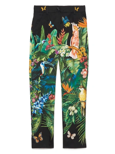 Shop Dolce & Gabbana Jungle Pants In Multicolor